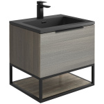 Aroma 600 Frame With Shelf Grey Oak - Image 1