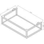 Aroma 800 Frame With Shelf Grey Oak - Image 2