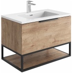 Aroma 800 Frame With Shelf Rustic Oak - Image 1