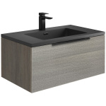 Aroma 800 LED Cabinet Grey Oak - Image 1