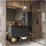 Aroma Tall Boy Cabinet Matte Grey - Image 2