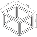 Aroma Tall Boy Additional Frame With Shelf Grey Oak - Image 2