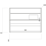 Buella 600 Wall Hung Matte Grey - Image 2