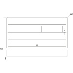 Buella 900 Wall Hung Gloss White - Image 2