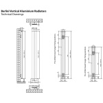 Berlani Matte White Radiator 180x18.5 - Image 2