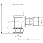 Black Angled Radiator Valves - Image 2
