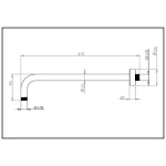 Black Round Wall Arm - Image 2