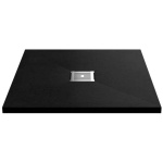 Black Slate Effect Shower Tray 800x800 - Image 1
