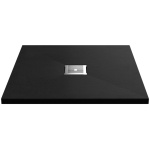 Black Slate Effect Shower Tray 900x900 - Image 1