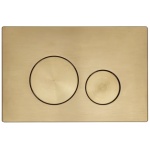 Brushed Brass Square Button Flush Plate - Image 1