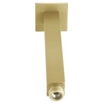 Brushed Brass Square Ceiling Arm - Image 1
