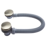 Bath Click Waste and Overflow Brushed Nickel - Image 1