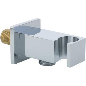 Chrome Square Wall Outlet & Handset Holder