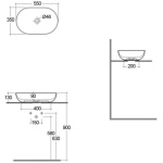 Oval Matte White Basin - Image 2