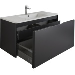 Finn 1000mm Wall Hung Single Drawer matte Anthracite - Image 1