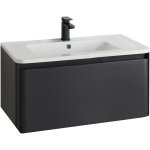 Finn 800 Wall Hung 2 Drawer unit Matte Anthracite - Image 1