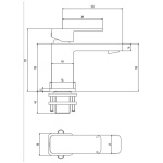 Finn Matte Black Basin Tap - Image 2