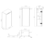 Finn Tall boy 800x350 Matte Anthracite - Image 2