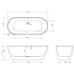 Edge White Bath - Image 3