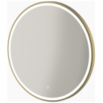 Brushed Brass Round LED Mirror 70 - Image 1