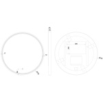 Brushed Brass Round LED Mirror 70 - Image 2