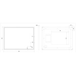 Brushed Brass LED Mirror 60x80 - Image 2