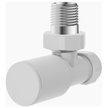 Grey Angled Radiator Valves