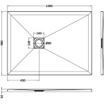 Grey Slate Effect Shower Tray 1200x900 - Image 2