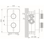 Chloe Brushed Brass Concealed Shower Set - Image 4