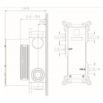 Chloe Chrome Concealed Shower Set - Image 5