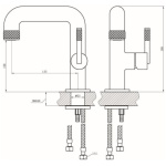 Chloe Chrome Side Lever Basin Tap - Image 2