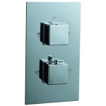 Chrome Dual Flow Square Concealed Shower Valve - Image 1