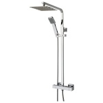 Chrome Square Exposed Mixer Shower - Image 1