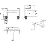 Rhona Chrome Bath Tap - Image 2