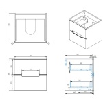 Celque 500 Wall Hung Matte Light Grey - Image 2