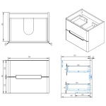 Celique 600 Wall Hung Matte Light Grey - Image 2