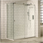 Frameless Shower Door Chrome 1400mm - Image 1