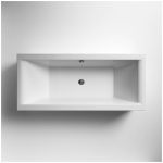 Square Double End Bath 1700x700 - Image 1