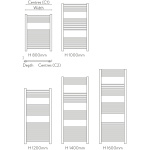 Matte Black Towel Warmer 50x80 - Image 3