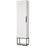 Ulsa 1400 Tall Boy White Gloss With Black Frame - Image 1
