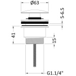 Universal Chrome Basin Waste - Image 2